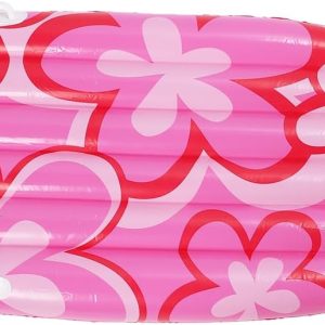 Inflatable Surfboard, Lightweight PVC Pool Float with Pink Flower Design, Long Lasting for Summer Party Beach Birthday Pool Decor