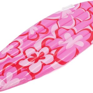 Inflatable Surfboard Raft, PVC Pool , Portable Lightweight Flower Pattern for Party Decor